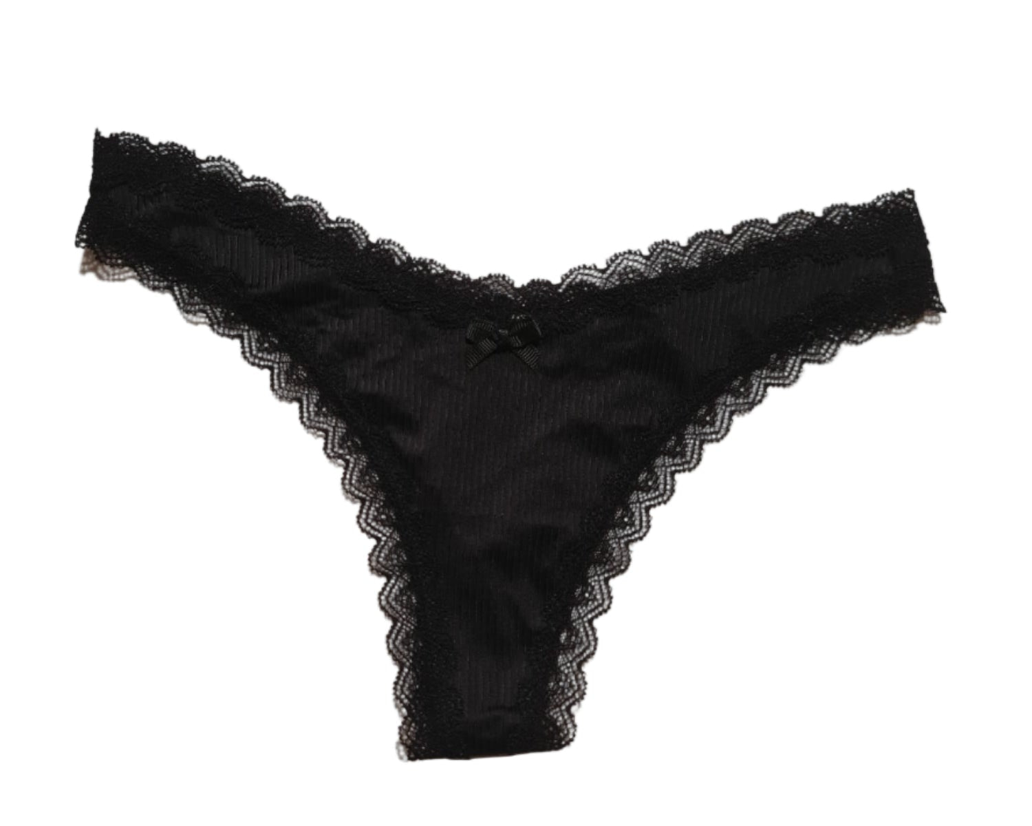 Spitzentanga schwarz