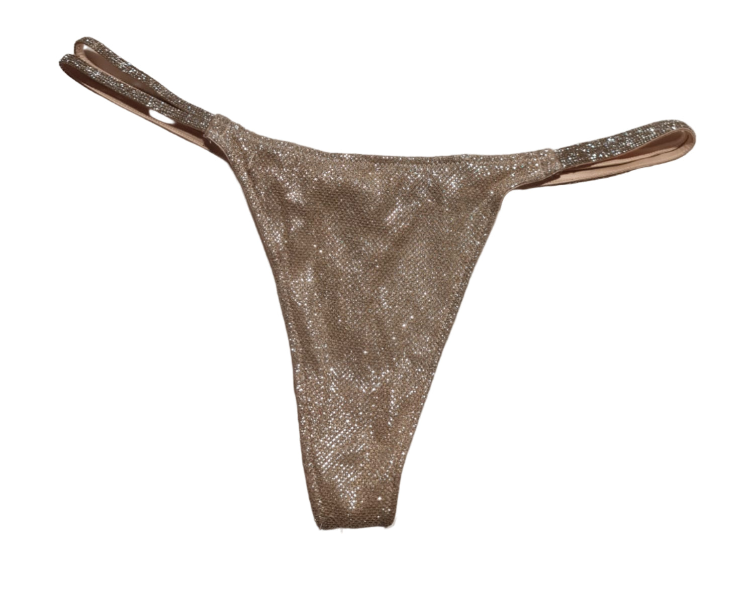 Tanga silber mit Glitzer
