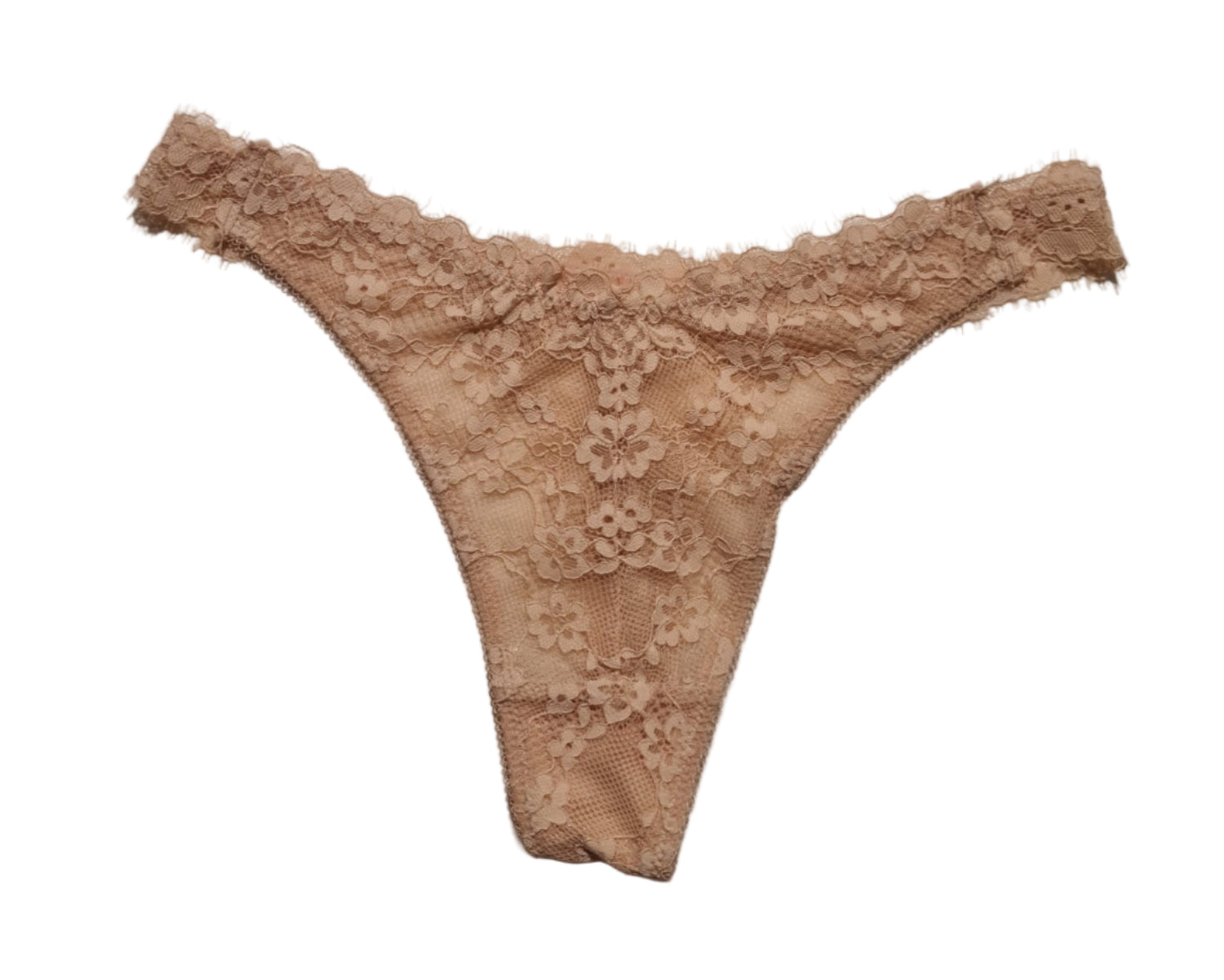 Spitzentanga beige